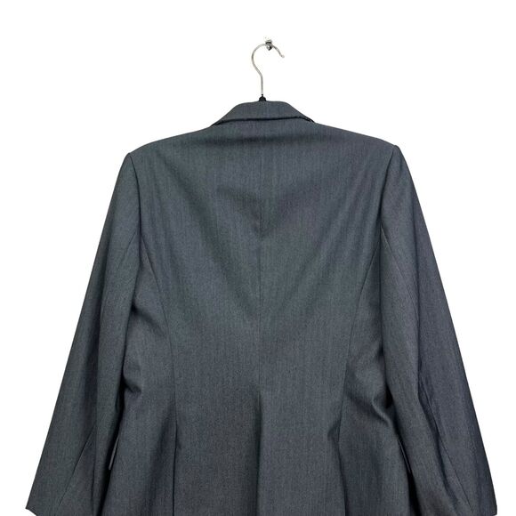 Tintoretto Womens Wool Blazer Single Button Double‎ Vented Lined Gray Size 32 - Picture 7 of 7